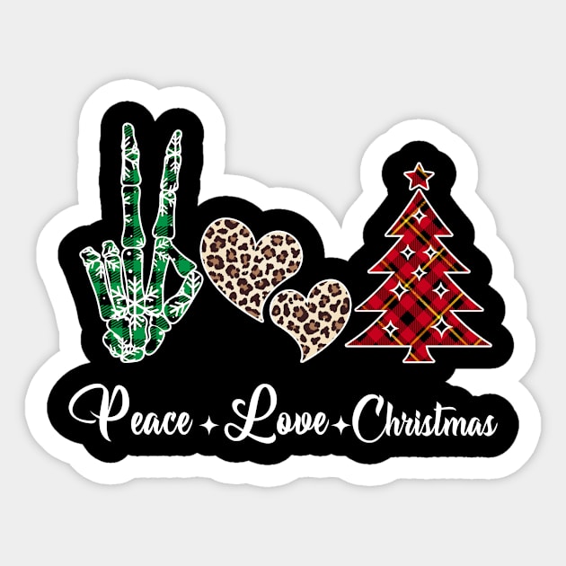 Peace love christmas Sticker by Bestworker